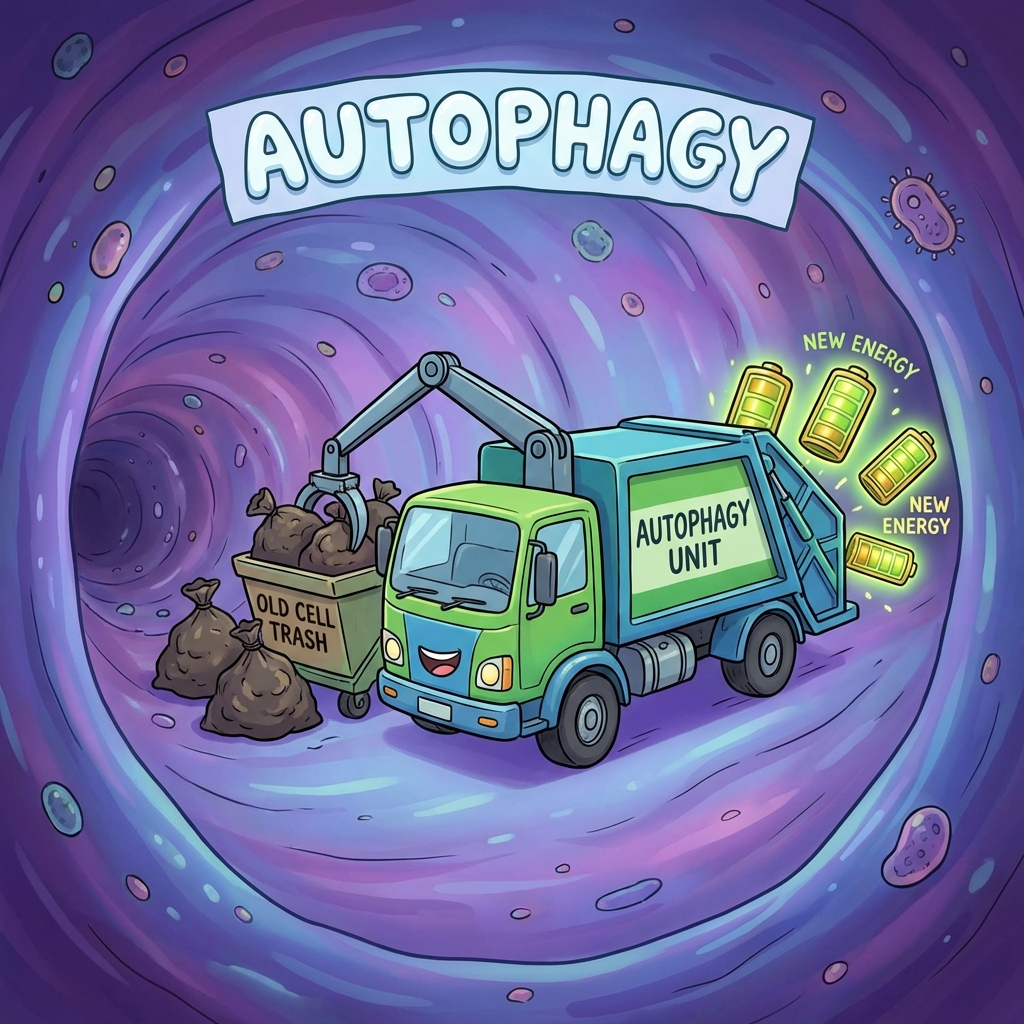 Autophagy: How to eat yourself to stay young.