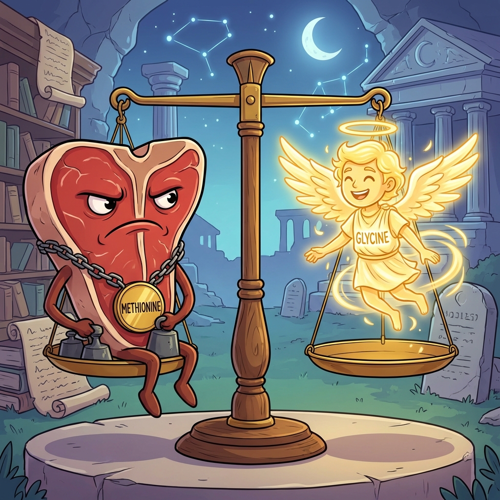 The Amino Acid Mismatch: Why muscle meat is aging you.